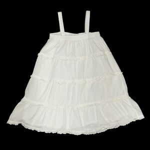 Baby Gap White Tiered Ruffle Dress 5T